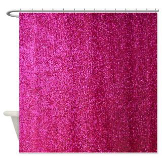  Hot pink faux glitter Shower Curtain  Use code FREECART at Checkout
