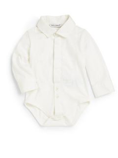 Dolce & Gabbana Infants Collared Bodysuit   White