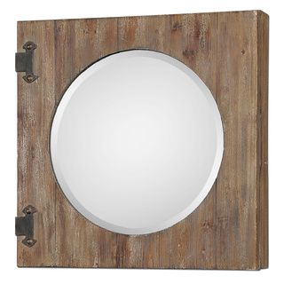 Gualdo Aged Wood Mirror Cabinet