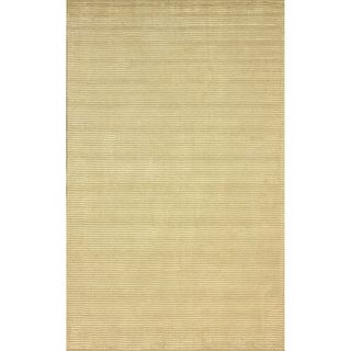 Nuloom Handmade Solid Textured Champagne Rug (4 X 6)