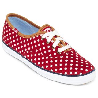 Keds Champion Polka Dot Canvas Sneakers, Red, Womens