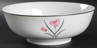 Easterling Caprice 8 Round Vegetable Bowl, Fine China Dinnerware   Pink Flowers