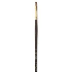 Winsor and Newton Size 4 Monarch Short Handle Filbert Brush (4Handle Short handle, rich brown stainFerrule Corrosion resistantBristle Synthetic polyester filamentsBrushes are suitable for use with all oil, acrylic, and griffin alkyd fast drying oil col