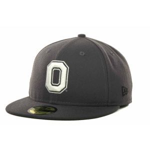 Ohio State Buckeyes New Era NCAA Gray, Black & White 59FIFTY Cap