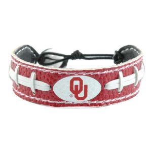 Oklahoma Sooners Game Wear Team Color Football Bracelet