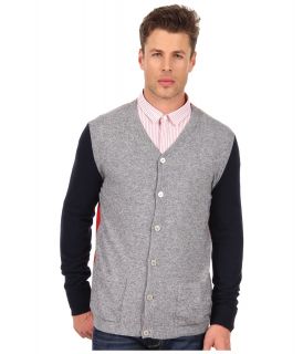 Pierre Balmain Color Block Wool Cardigan Mens Sweater (Multi)