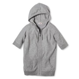 Mossimo Supply Co. Juniors Zip Hoodie Sweater   Light Gray XL(15 17)