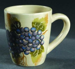 Tabletops Unlimited Cabernet (Smooth) Mug, Fine China Dinnerware   Grapes,Smooth