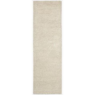 Nourison Hand tufted Fantasia Textured White Rug (23 X 8)