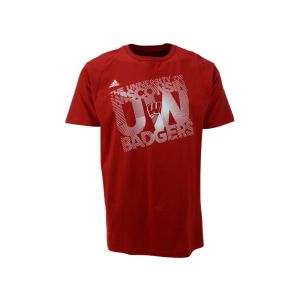 Wisconsin Badgers adidas NCAA Linear Tide T Shirt