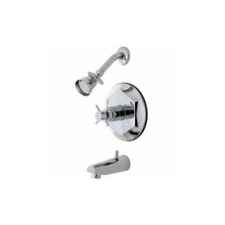 Elements of Design EB4631DX South Beach Single Cross Handle Tub and Shower Fauce