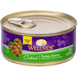 Cubed Canned Cuts Turkey Adult Canned Cat Food, 5.5 oz.