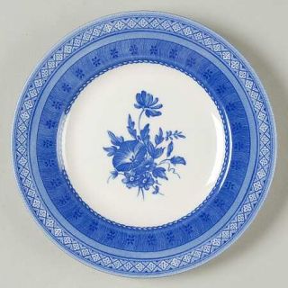Queens China Out Of The Blue Bread & Butter Plate, Fine China Dinnerware   Blue