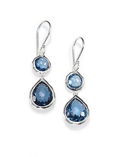 IPPOLITA London Blue Topaz & Sterling Silver Earrings   Silver Blue