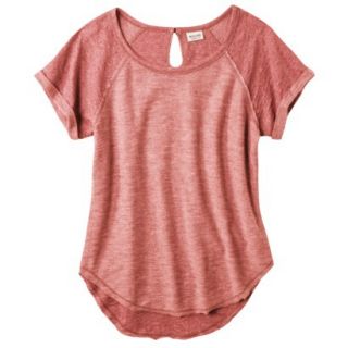 Mossimo Supply Co. Juniors Keyhole Raglan Top   Crushed Spice S(3 5)