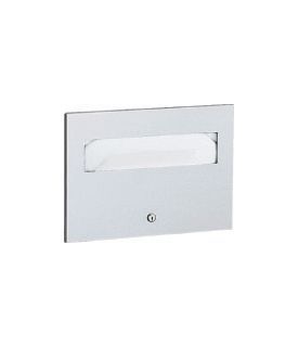 Bobrick B3013 TrimLine Series Recessed Toilet Seat Cover Dispenser, 500 Sheets Satin Finish Stainless Steel, 157/8 x 117/16