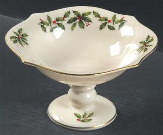 Lenox China Holiday (Dimension) Round Compote   Height x Width, Fine China Dinne