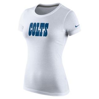 Nike Wordmark Cotton Crew (NFL Indianapolis Colts) Womens T Shirt   White