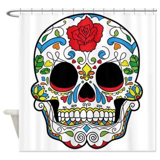 Junky Rose Skull Shower Curtain  Use code FREECART at Checkout