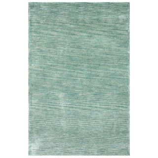 Nuloom Handmade Solid Blue / Grey Rug (76 X 96) (BluePattern SolidTip We recommend the use of a non skid pad to keep the rug in place on smooth surfaces.All rug sizes are approximate. Due to the difference of monitor colors, some rug colors may vary sli