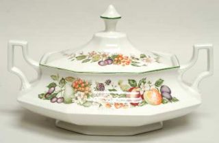 Johnson Brothers Fresh Fruit Oval Covered Vegetable, Fine China Dinnerware   Fru