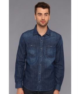 AG Adriano Goldschmied The Corbin Shirt in Kenton Mens Long Sleeve Button Up (Blue)