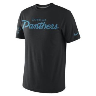 Nike Tri Blend Script (NFL Carolina Panthers) Mens T Shirt   Black