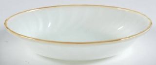 Anchor Hocking Swirl Golden Shell Lustre Coupe Soup Bowl   W 2300, Pearlized Tri