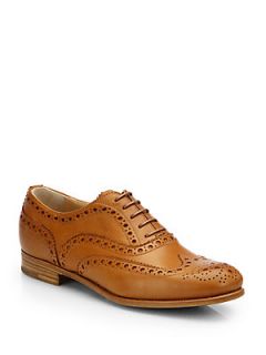 Churchs Burwood Leather Brogues   Brandy