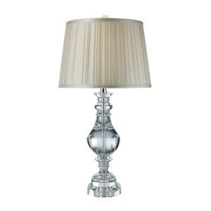 Dimond Lighting DMD D1812 Donaldson Table Lamp with Pure White Faux Silk Shade &