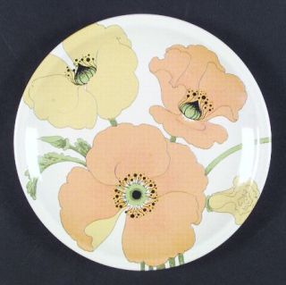 Metlox   Poppytrail   Vernon Wild Poppy Yellow Salad Plate, Fine China Dinnerwar