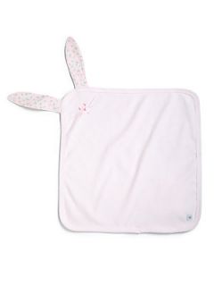 Petit Bateau Infants Striped Bunny Ears Blanket, Pink   Pink