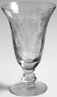 Tiffin Franciscan Cherokee Rose Juice Glass   Stem #17403, Etched