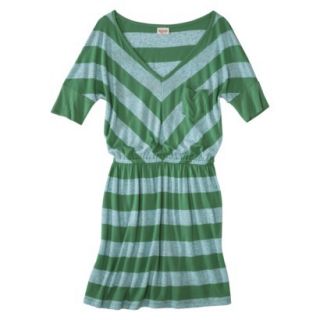 Mossimo Supply Co. Juniors V Neck Dress   Trinidad Green XS(1)