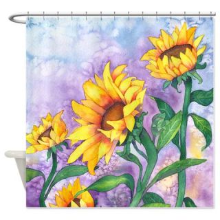  Sunflowers Watercolor Shower Curtain  Use code FREECART at Checkout