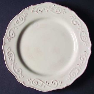 Artimino Baroque Beige Salad Plate, Fine China Dinnerware   Rustic Beige,Embosse