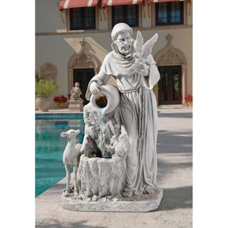 Design Toscano St. Francis Life Giving Waters Fountain Multicolor   KY2078