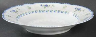 Chas Field Haviland Cornflower Rim Soup Bowl, Fine China Dinnerware   Mozart Sha