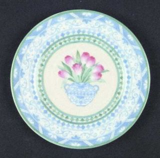 Villeroy & Boch Perugia Bread & Butter Plate, Fine China Dinnerware   Tulips, Ye