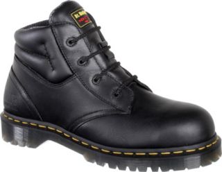 Mens Dr. Martens Icon 4 Eye Boot   Black Industrial Bear/Suede Boots