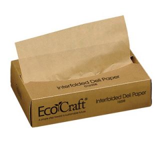 Bagcraft Papercon Ecocraft Interfolded Soy Wax Deli Sheets, 8 X 10