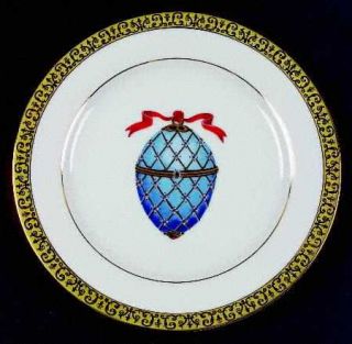 Royal Gallery Gold Buffet Egg Salad Plate, Fine China Dinnerware   Gold Scroll B