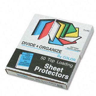 Transparent Pastel Top load Sheet Protectors