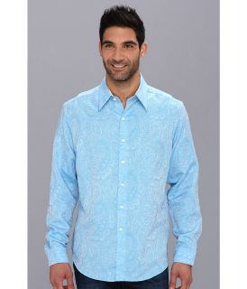 Robert Graham Acquafin L/S Sport Shirt Mens Long Sleeve Button Up (Blue)