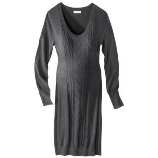 Liz Lange for Target Maternity Long Sleeve Cable Sweater Dress   Gray XL