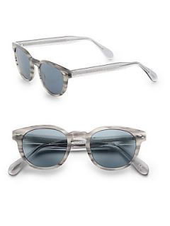 Oliver Peoples Sheldrake Oval Sunglasses   Grey