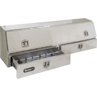 Buyers Aluminum Topside Truck Box with Drawers   13.5in.L x 72in.W x 21in.H,
