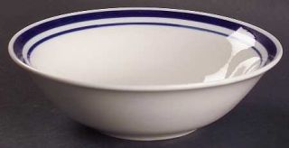 Gibson Designs Basic Living Ii Windham Navy Soup/Cereal Bowl, Fine China Dinnerw