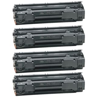 Hp Cb435a (35a) Black Compatible Laser Toner Cartridge (pack Of 4) (BlackPrint yield 1,500 pages at 5 percent coverageNon refillableModel NL 4x HP CB435A TonerThis item is not returnable  )