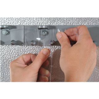 Aleco Energy Saving PVC Strip Doors with MaxBullet Hardware   8Ft. x 8Ft.,